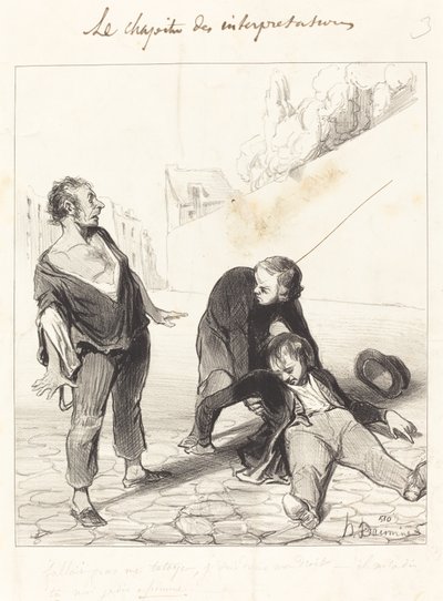 Je had me niet moeten tutoyeren, ik ben in... door Honoré Daumier