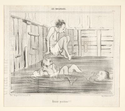Fausse Position!!! door Honoré Daumier