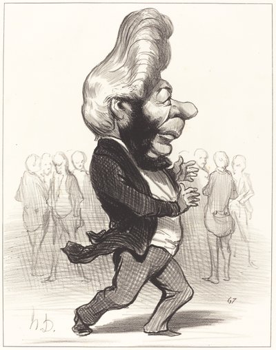 Ferdinand Favre door Honoré Daumier