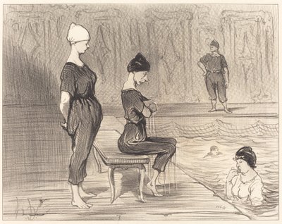 Fesant toutes partie de la plus belle moitié... door Honoré Daumier