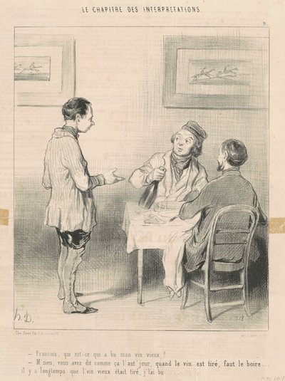 François, wie heeft mijn wijn gedronken ... door Honoré Daumier