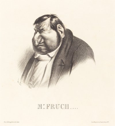 Fruchard, en buste door Honoré Daumier