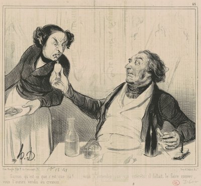 Ober, wat is dat? ... door Honoré Daumier
