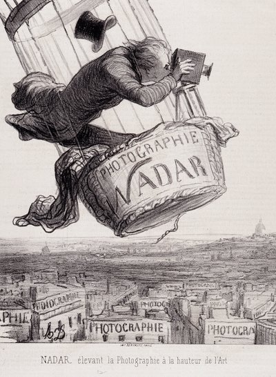 Gaspard Felix Tournachon, bekend als Felix Nadar (1820-1910), verheft fotografie tot kunst door Honoré Daumier