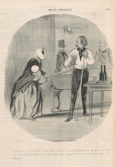 Grote schurk! ik zou willen dat je het zag door Honoré Daumier