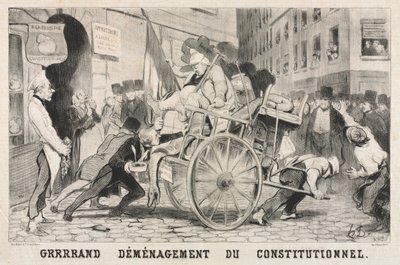 Grote Verwijdering van de Constitutionele Vestiging door Honoré Daumier