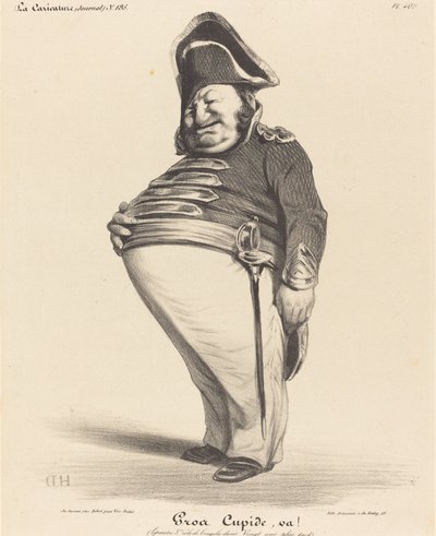 Gros Cupide, va! door Honoré Daumier