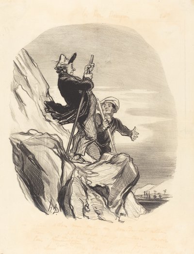 Gids, laten we gaan... in de naam van de hemel... door Honoré Daumier