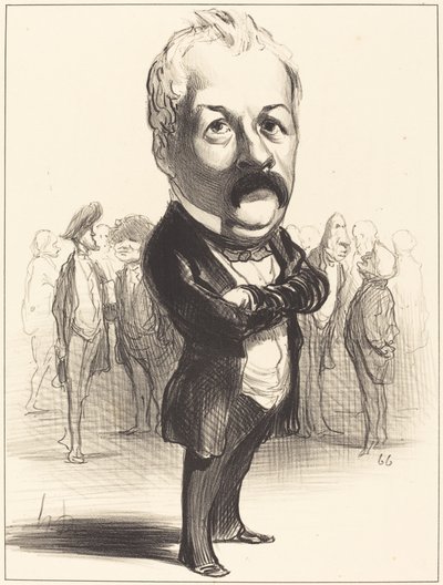 Gustave Sautayra door Honoré Daumier
