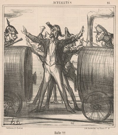 Halt!!! door Honoré Daumier