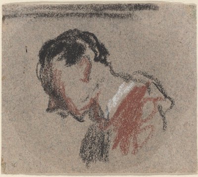 Hoofd van een man door Honoré Daumier