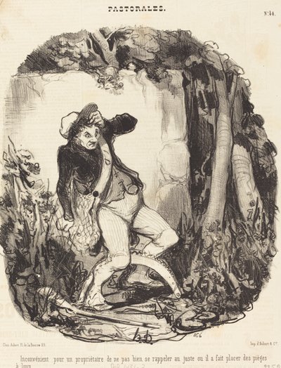 Ongemakkelijk voor een eigenaar om niet... door Honoré Daumier
