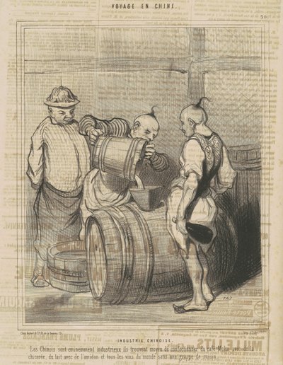 Chinese industrie door Honoré Daumier