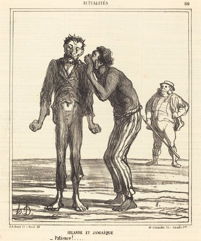 Ierland en Jamaica - Geduld!... door Honoré Daumier