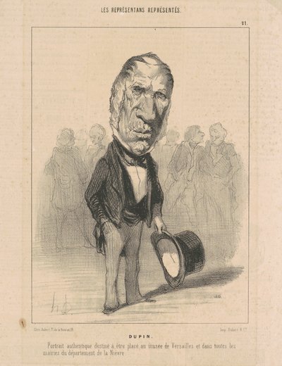 J. Jacques Dupin door Honoré Daumier