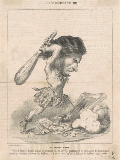 J. Martial Bineau (2e plaat) door Honoré Daumier