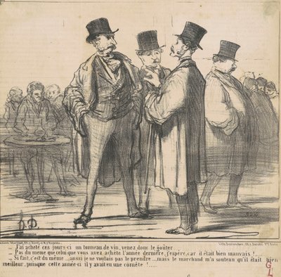 Ik heb een vat wijn gekocht ... door Honoré Daumier
