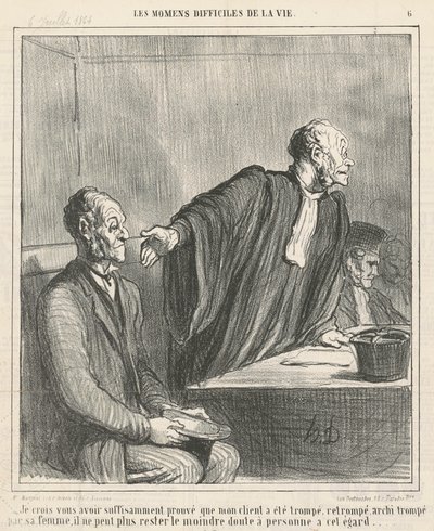 Ik denk dat ik je heb bewezen dat mijn cliënt ... door Honoré Daumier