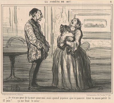 Ik ben niet bang voor de dood voor mezelf... door Honoré Daumier