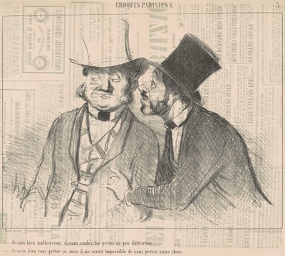 Ik ben erg ongelukkig, als je wilt... door Honoré Daumier