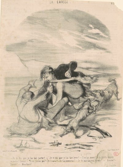Ik zeg je dat ik hem heb laten vertrekken door Honoré Daumier
