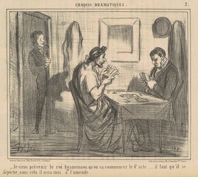 Ik kom koning Agamemnon waarschuwen... door Honoré Daumier
