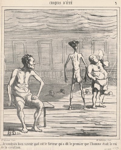 Ik zou graag willen weten wie... door Honoré Daumier