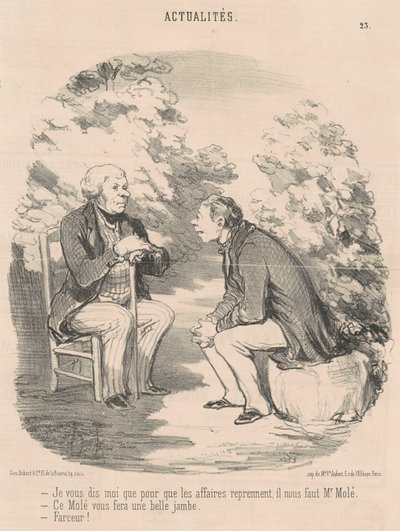 Ik zeg je... we hebben meneer Molé nodig... door Honoré Daumier