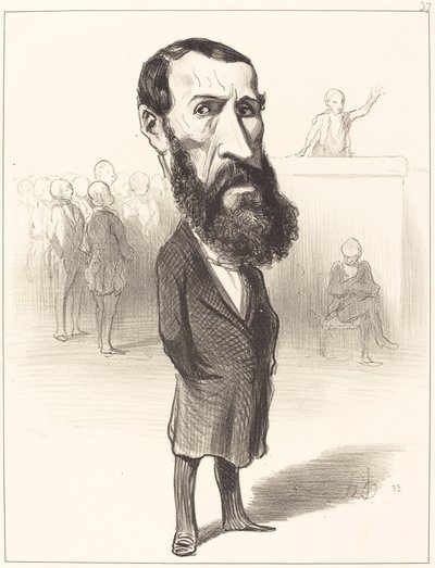 Jean-Louis Greppo door Honoré Daumier