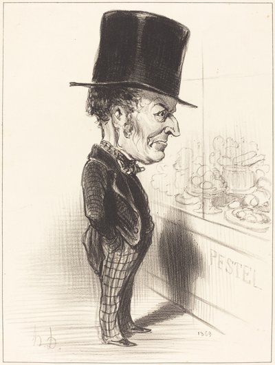 Jean Charles Besnard door Honoré Daumier