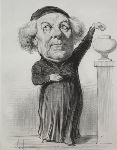Jean Jacques Fayet, Bisschop van Orleans door Honoré Daumier