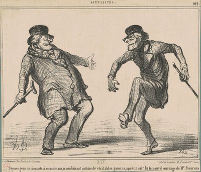 Jonge mensen van vijftig tot zestig jaar... door Honoré Daumier