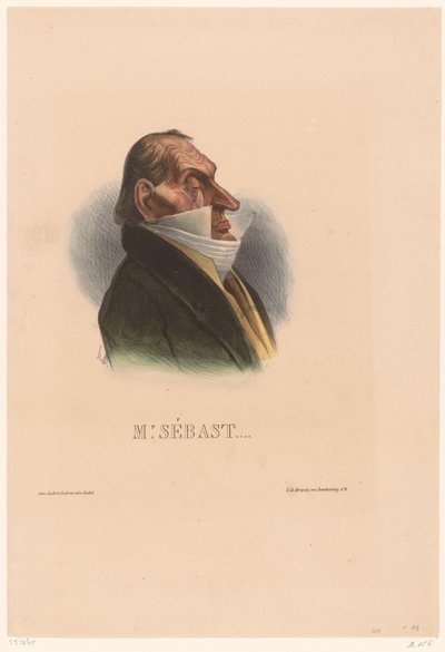Karikatuur van Horace Sébastiani door Honoré Daumier