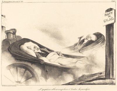 De beroerte die in Londen de verlamming vervangt door Honoré Daumier