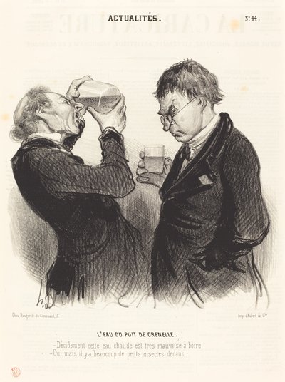 Het Water van de Put van Grenelle door Honoré Daumier