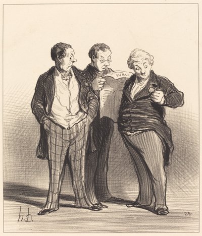 Het verbod op het dragen van onderscheidingen door Honoré Daumier