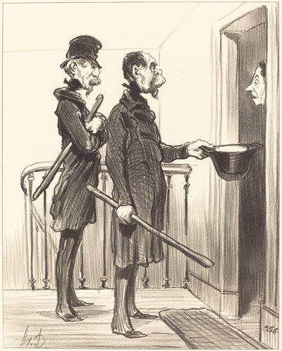 De Napoleontische Inschrijving door Honoré Daumier