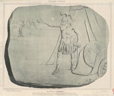 De woede van Agamemnon door Honoré Daumier