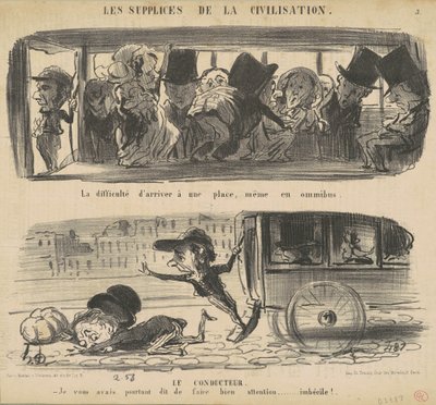 De moeilijkheid om een baan te krijgen door Honoré Daumier
