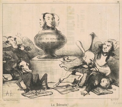 De nederlaag! door Honoré Daumier