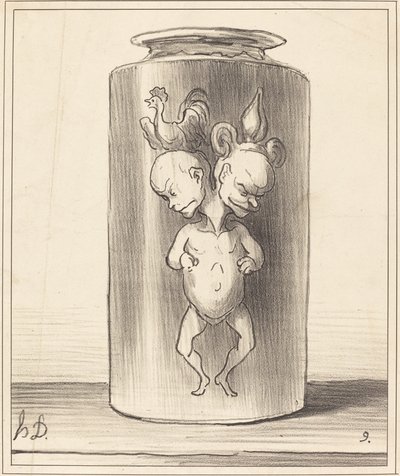 De fusie door Honoré Daumier