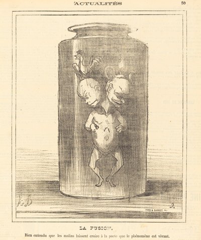 De fusie door Honoré Daumier