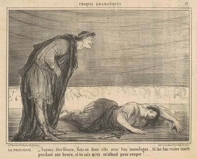 De prinses door Honoré Daumier