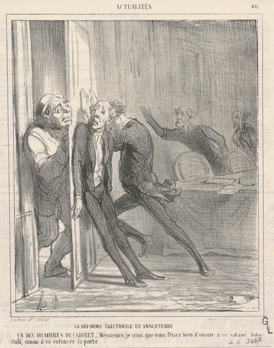 De kieshervorming in Engeland door Honoré Daumier