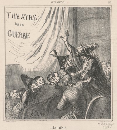 Het doek!!! door Honoré Daumier