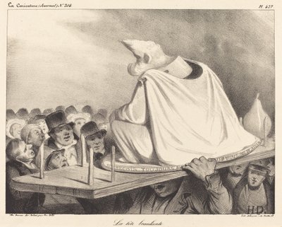Het Wankelende Hoofd door Honoré Daumier
