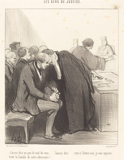 Laat een beetje kwaad over je zeggen... door Honoré Daumier