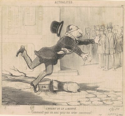 De boom van de vrijheid door Honoré Daumier