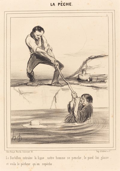 Le Barbillon entraine... door Honoré Daumier