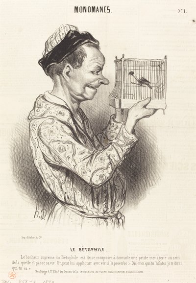 De Bètophile door Honoré Daumier